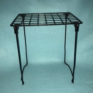 📚LOCKER shelf foldable black coated metal